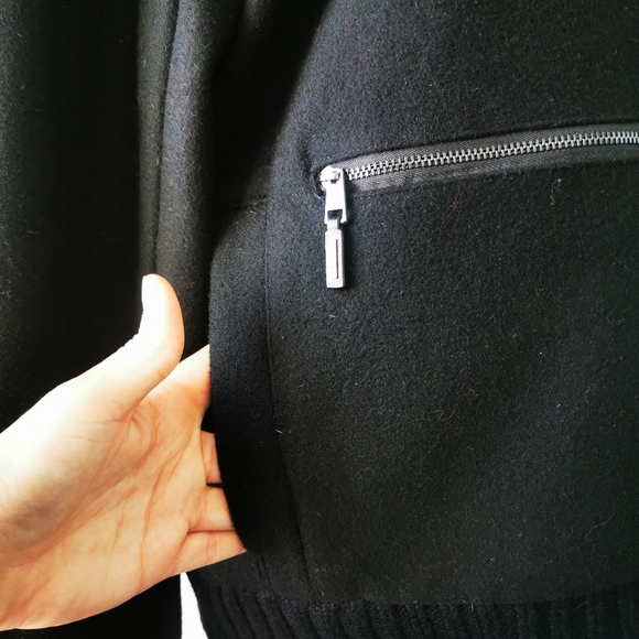 Calvin Klein Bomber Jacket Size Large • Wool Blend - Picture 5 of 16